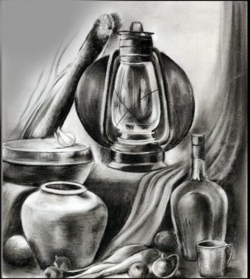 Charcoal Painting