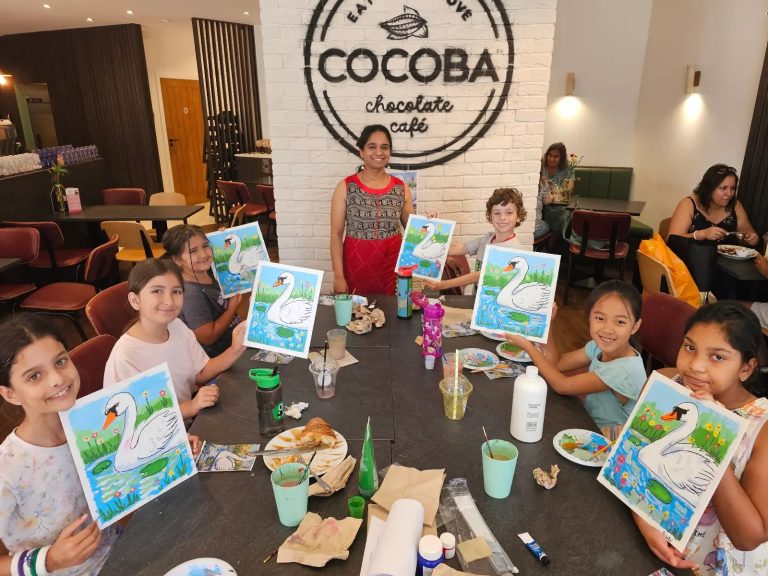 Sip and Paint evening at Devi Arts