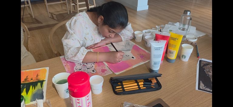 Kids art class at Devi Arts
