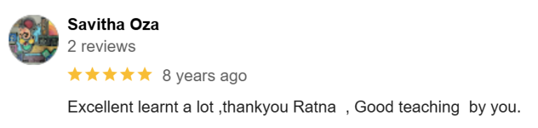 Devi Arts student/parent testimonial