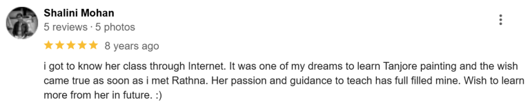 Devi Arts student/parent testimonial